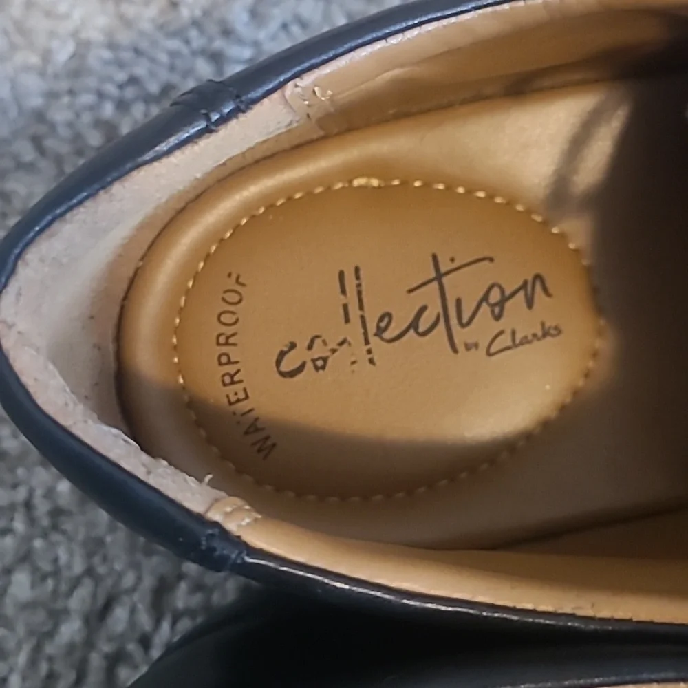 EUC Collection by Clark's Tilden Black Leather Oxford Dress Shoes Men's 11M